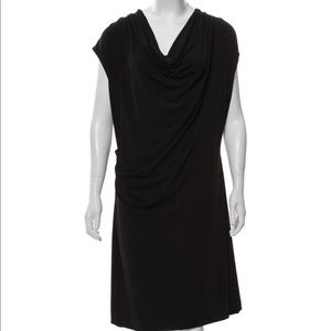 Michael Michael Kors black draped dress